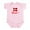 Petal Pink, variant on CafePress - Danish Skal Infant Bodysuit - Baby Light Bodysuit, Size Newborn - 24 Months