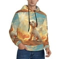 thumbnail image 2 of Wukai Sunshine Golden Cloud Dog Print Men Hoodies Fleece Sweatshirts Long Sleeve Sweaters Pullover Fall Outfits Winter Clothes-XX-Large, 2 of 7