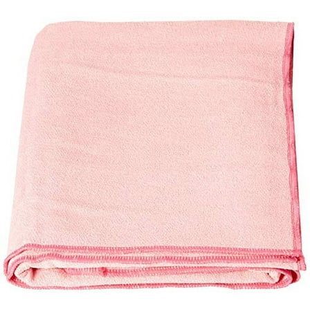 Angelbeauty Microfiber Non-Slip Hot Yoga Towel with Carry Bag, 72" (Pink)