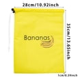 thumbnail image 3 of Iodue Food Storage Banana & Lettuce Bag Washable Stay Fresh Bags Drawstring Design Storage Bag Banana Storage Bag Vegetable Storage Bag Odor For Fruits And Vegetables 2pcs, 3 of 4