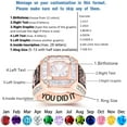 thumbnail image 2 of Ccjcinata Fully Personalized Customized class rings Sterling Silver Men's High School and College Class Ring – Classic Collection (Sterling Silver - Rose Gold Plated), 2 of 11