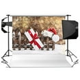 thumbnail image 2 of ABPHOTO Polyester 7x5ft Photography Backdrop Studio Background Christmas Xmas Photo Props Coffee, 2 of 3