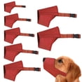 thumbnail image 2 of CHOK 7-Pack Set Dog Muzzle - Adjustable Quick Fit pet Muzzle Prevent from Biting Barking and Chewing for Small Medium Large Dogs  Black, 2 of 18