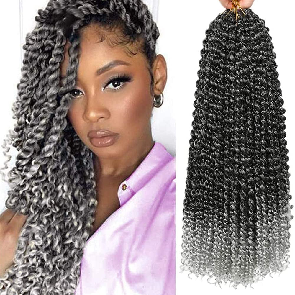 2 pack Passion Twist Hair, 18 Inch Passion Twist Crochet Hair Ombre Water  Wave Crochet Hair for Women Passion Twist Braiding Hair Long Bohemian Curly  Synthetic Hair Extensions - Walmart.com