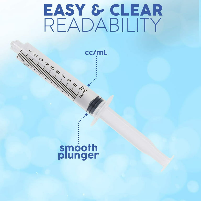 Care Touch 10mL Syringe Only with Luer Lock Tip (No Needle)