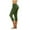 Olive Green, variant on WREESH Womens Yoga Pants Fashion Casual Solid Color Pants Ladies High Waist Leggings Trousers Capri Pants White