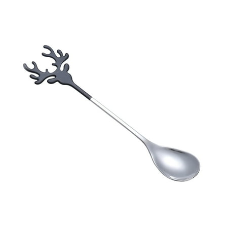 

CHGBMOK Kitchen Gadgets Christmas Stainless Steel Spoon Elk Coffee Spoon Merry Christmas Ornaments Soup Teaspoons
