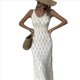 thumbnail image 3 of Vestido de Crochet para Mujer, Maxivestido Calado, para Cubrir . S, 3 of 7