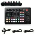thumbnail image 1 of yeacher F998 Pro Live Streaming Mixer: Multi-Platform Podcast Sound Card with 3-4 Phone Support, 7 Modes, 4 Voice Effects, 16 Sound FX, 9 Adjustable Knobs, 1200mAh Battery, Noise Reduction, and Wide, 1 of 7