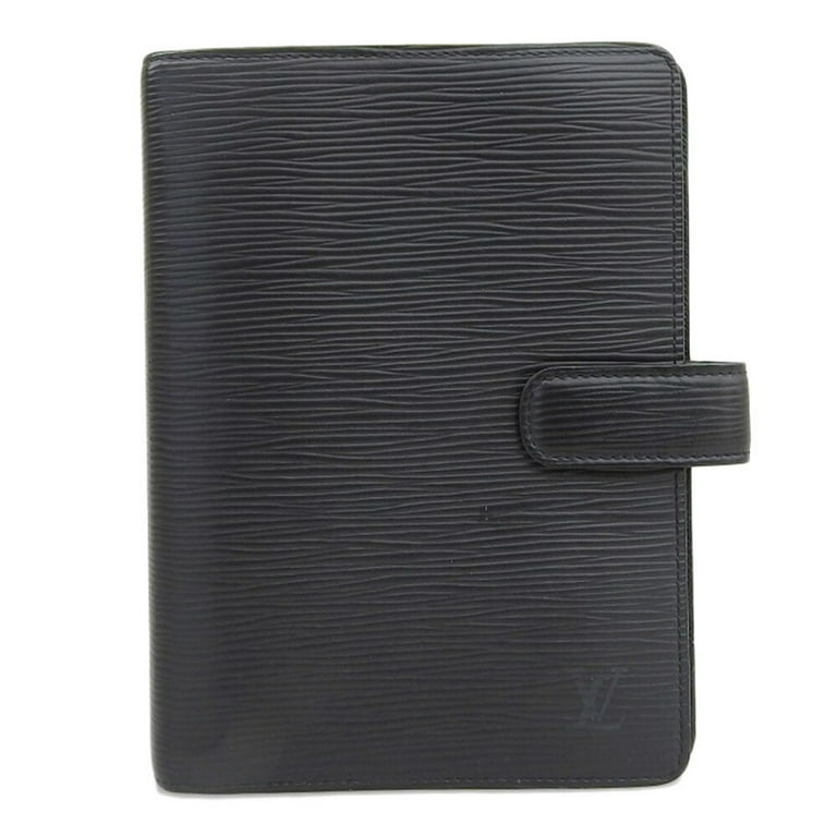 Authenticated Used Louis Vuitton LOUIS VUITTON Epi Agenda MM Notebook Cover  Noir Black R20042 