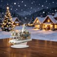 thumbnail image 5 of Clearance 2D Santa Sleigh Figurines Christmas Decor, Cute Santa Christmas Decorations for Home, Christmas Centerpieces Figurine for Tables, 5 of 7