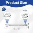 thumbnail image 2 of 2Pcs Combination Wrench 7mm Metric 12-Point Box and Open End CR-V Steel Spanner, 2 of 7