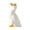 Beige, variant on Creative Ceramic Duck Figurine, Cute Animal Statue for Home Living Room Shelf Decor, Desktop Accent Ornament: Beige
