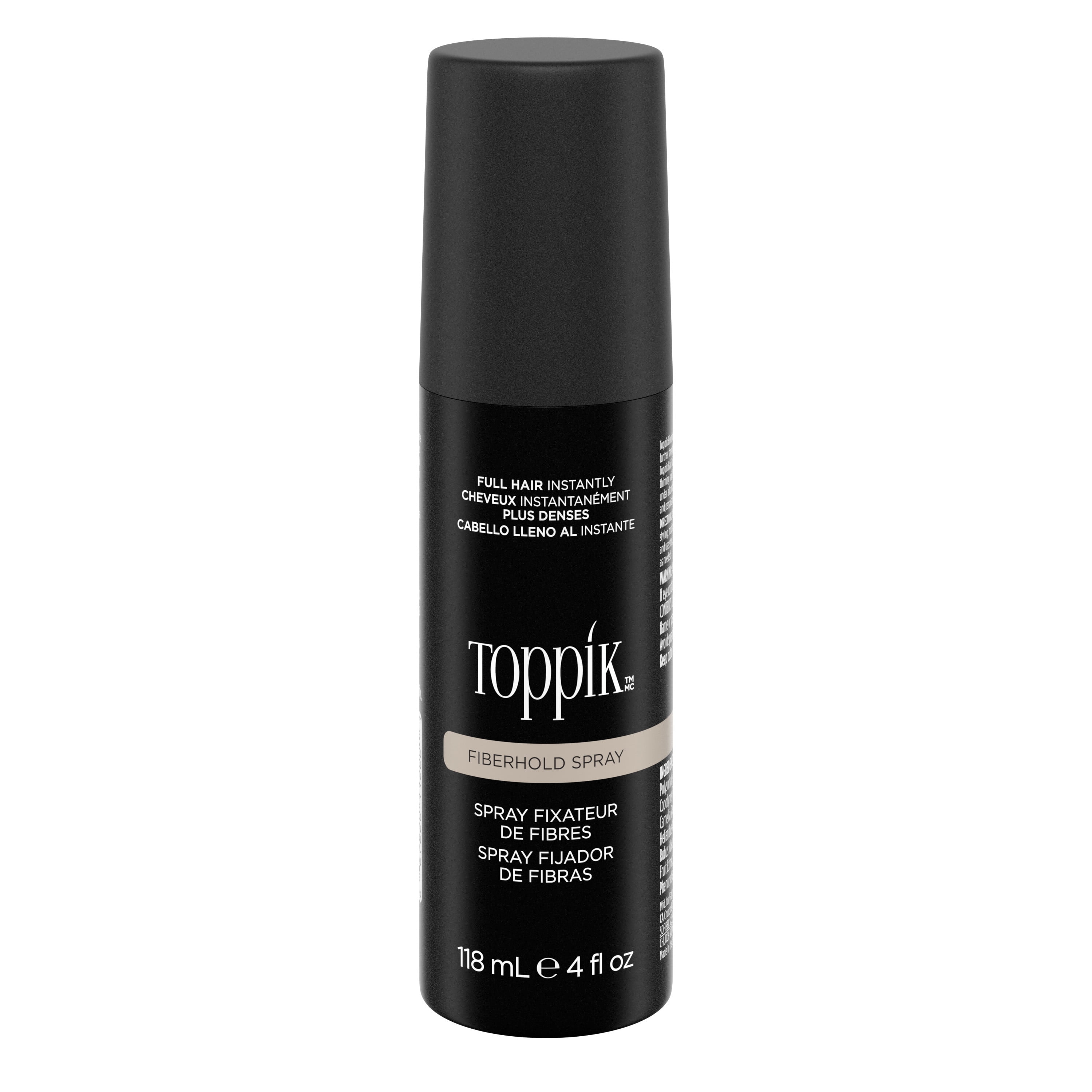 Toppik FiberHold Spray, Hair Fibers Hold Spray for Thinning Hair and Hair  Thickening, Hair Care for Thin and Thinning Hair, 4 OZ Bottle 