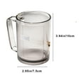 thumbnail image 4 of Yhmxh Bathroom Tumbler Cup with Handle, 500ml/17oz Clear Portable Toothbrush Cups Unbreakable Toothbrush Holders, Reusable Non-slip Drinking Cups Plastic Mouthwash Bathroom Brushing Cup, 4 of 7