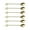 Gold, variant on Pack of 6 Strong Stirring Spoons Highlighting Retro Encouraged Dining Experience