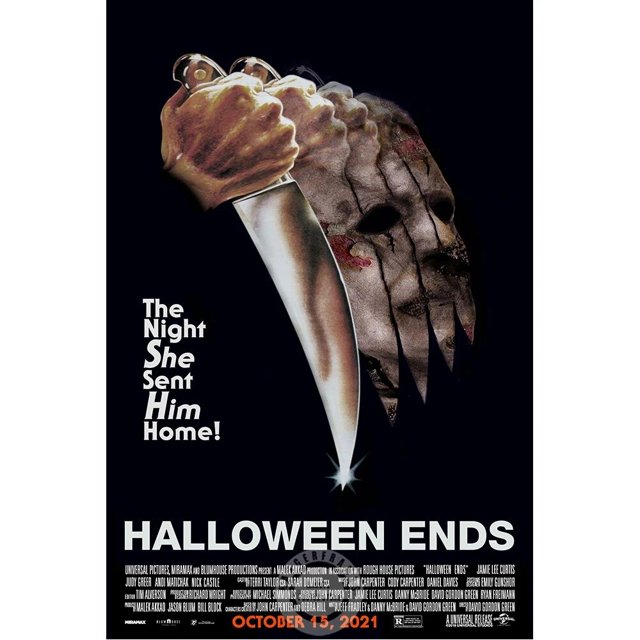 Póster de Final de Halloween 2022, película Slasher, impresiones de lentejuelas finales 1978, 13 películas, arte de pared, pintura en lienzo, sala de estar, decoración del hogar