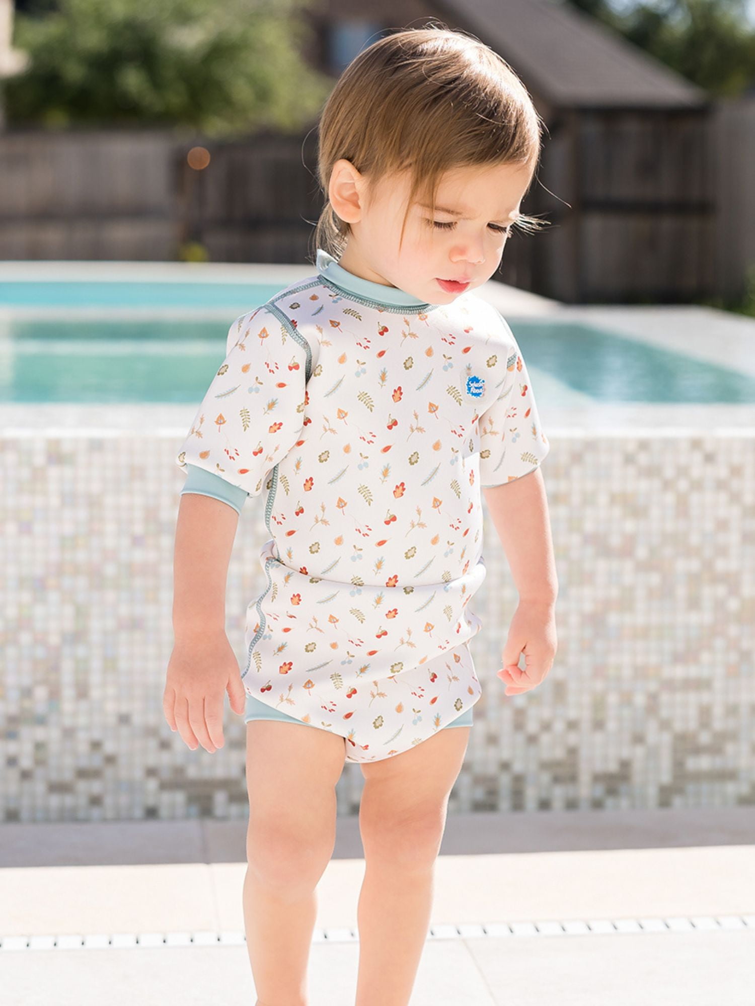 Splash About Happy Nappy™ Wetsuit with Swim Diaper, Little Acorns, 3-8 Months