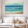 thumbnail image 2 of Elephant Stock Serene Seaside Sunrise Wall Art - Horizontal Canvas Wall Art - Living Room Wall Decor - Beach Canvas - Blue And Teal Decor By Silvia Vassileva - 51" x 34", 2 of 4