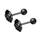 thumbnail image 2 of Juego de joyas Jumpingount 10 pares de piercings acero inoxidable negro, 2 of 6