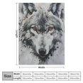 thumbnail image 4 of Orinice Wolf Blanket Throw Bedspread Soft Fluffy Warm Light Flannel Fabric Design for Duvet Cover Quilt Rug | Perfect for Adults Or Children's Gifts  50x60in, 4 of 6
