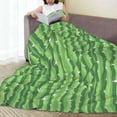 thumbnail image 6 of Honeii Cactus Print Fleece Blanket - Throw Blanket for Bed, Sofa, Couch, Camping, and Travel , Microplush Ultra Soft Warm Blanket-40"x30", 6 of 7
