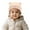 B-1260Pink, variant on MEZZALL Cute Embroidered Cat Knit Hat Kids Winter Warm With Ear Soft Yarn Cap For Cold Weather Solid Color Stylish Child Hats