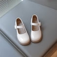 thumbnail image 2 of Girls Dress Shoes Mary Jane Flats Back to School Party Wedding Shoes(Toddler/Little Kid/Big Kid) Beige 2.5 Big Kids, 2 of 7