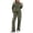 Green, variant on AHTJRT Women's Tracksuits Striped Crewneck Long Sleeve Tops Drawstrings Side Slit Pants 2 Pieces Athletic Sets Casual Fall Spring Sweatsuits Green L