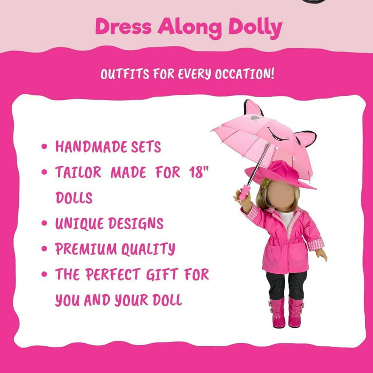 Handmade Doll Outfit Set - Perfect For Dolls - Includes 4 Dresses