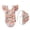 Orange E, variant on Agkizg Summer Plaid Ruffle Sleeve One-Piece Swimsuit And Matching Swim Cap Set for Infant Beach Pool Bathing Activities Swimsuits (Baby Girls)