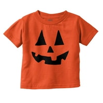 Cute Jack O' Lantern Pumpkin Face Toddler Boy Girl T Shirt Infant Toddler Brisco Brands 12M