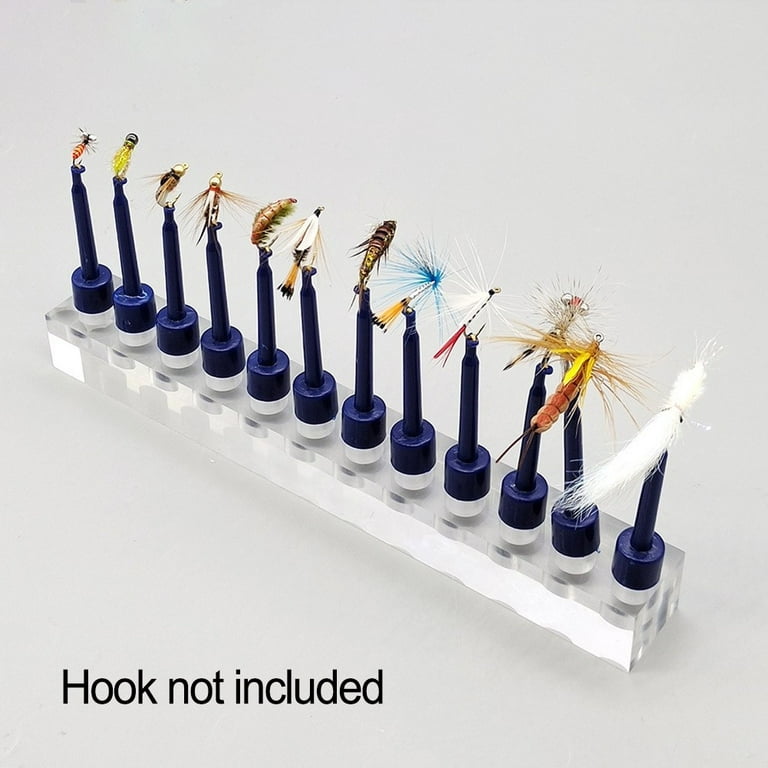 Fishing Lure Acrylic Display Stand For Fly Fishing Hook Spinner