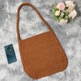 thumbnail image 2 of Bolso de mano para mujer, cruzado de punto hecho a mano, de compras grande para niña, 2 of 7