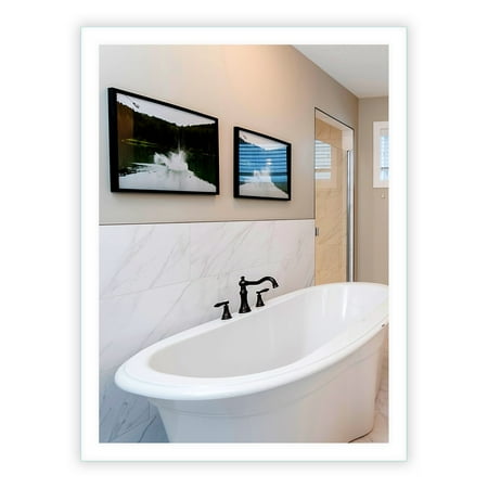 Led Side Lighted Bathroom Vanity Mirror 36 Wide X 48 Tall Led Side Lighted Bathroom Vanity Mirror