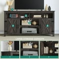 Dextrus Farmhouse TV Stand for 65 Inch TV, Barn Door Entertainment