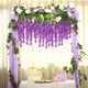 thumbnail image 3 of KAKOWELY 12 flores artificiales de glicina para colgar en la pared, para bodas, decoración de pared., 3 of 4