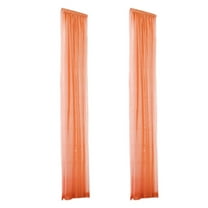 NSESSHome Sheer Curtains 2 Panels, Voile Sheer Curtain Double Rod Pocket Gauze Drapes for Living Room Bedroom Window Sliding Glass Door Treatment, Perfect for Home Decor and Gift Giving