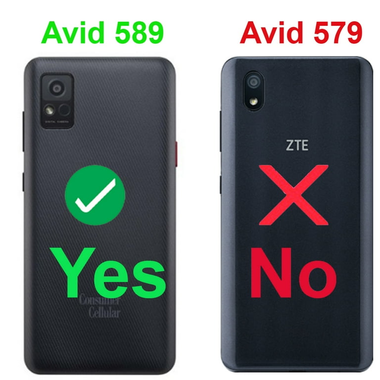 Flexible Case for ZTE Avid 589 (Consumer Cellular), (Gel Rose