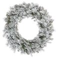 thumbnail image 1 of Vickerman K173536 36 in. Flocked Kiana Green Wreath with 330 Tips Light, 1 of 1