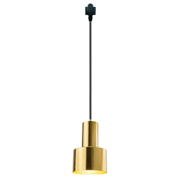 KAYYELAMP H-Type Gold Bronze Track Lighting E26 Base 3.2 Feet Black Cord Vintage Design for Kitchen Restaurant(No Bulb, Track)