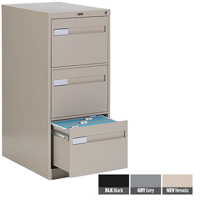 File Cabinet Vertical 2600 Letter 3 Drawer Black Walmart Canada