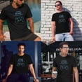 thumbnail image 3 of Greenyef Graphics I Paused My Game to Be Here Gamer Gift Funny Tee Men's T-Shirt Style-42 (Black & Sky Blue, Medium), 3 of 6