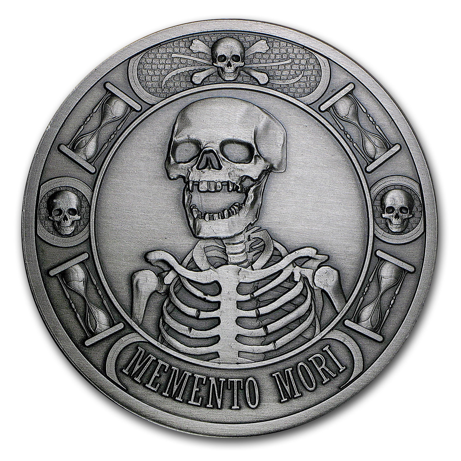 その他 ANMOO Memento 2025 Ghana Memento Mori Pirate 1 oz Silver Coin - NGC MS 70