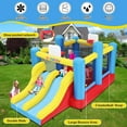 thumbnail image 3 of Adnoom Bounce House with 550W Blower, Bouncy Castle with Double Slides & Basketball Hoops, Inflatable Bounce House for Big Kids 3~10, Removable Volleyball Net, Indoor and Outdoor, 3 of 8
