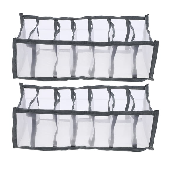 2-Pack Clothing Storage Bins with Divider Bags for Closet Organization and Neat Clothes Storage