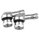 thumbnail image 1 of Vástago de válvula de neumático de llanta de rueda de ángulo de 90 grados CNC para motocicleta y scooter Plata, 1 of 8