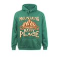 thumbnail image 3 of Las montañas son mi lugar feliz, regalo para un hombre o una mujer excursionistas, sudaderas con capucha, sudaderas de alta calidad estilo preppy para hombres y mujeres, 3 of 5