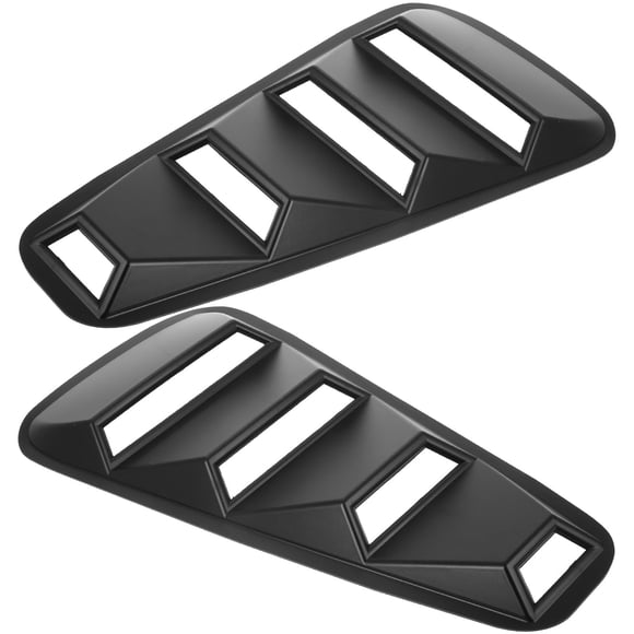 OUNONA 1 Pair Engine Ventilation Cover Black ABS For Car Hood With Aggressive Appearance