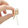 thumbnail image 4 of Unique Bargains 1 Pc Ponytail Buckle Hair Clip Tassel Bow Hair Ponytail Cuff for Women Gold Tone, 4 of 6
